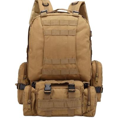 Tactical Army Bag Large Capacity 55l Outdoor Camping Hiking Waterproof Molle Military Tactical Backpack 