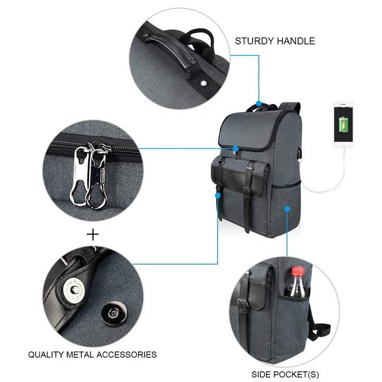 Anti theft Business Laptop Backpack USB college school backpack mochila anti theft backpack